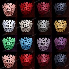20pcs Lace Flower Cupcake Wrapper Wraps Cases Laser Cut Wedding Birthday Party