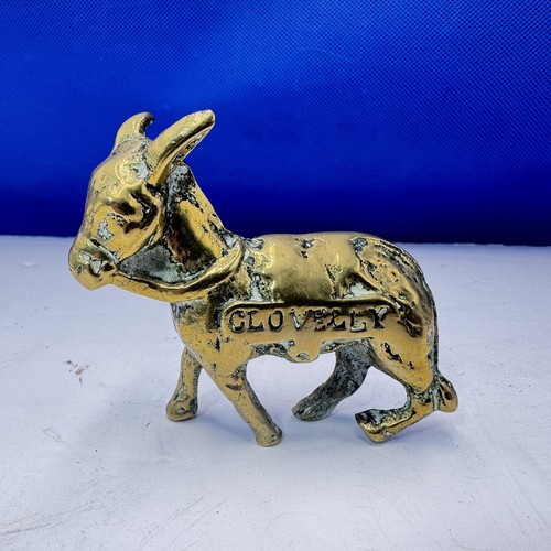 Clovelly donkey solid brass - clovelly,