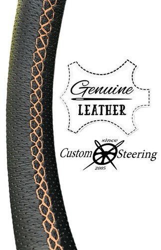 Perforated leather steering - leather,