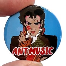 Adam and the Ants Ant Music 1980s Inspired 38mm Button Pin Badge 