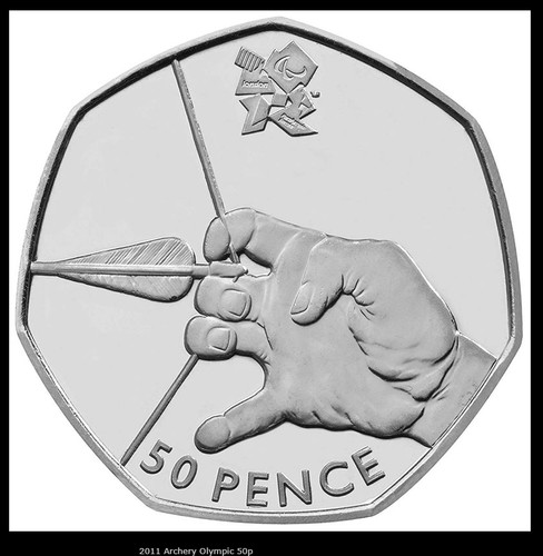 50p archery 2011 - 50p, circulated
