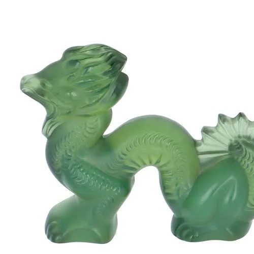 Lalique crystal antinea green - antinea,