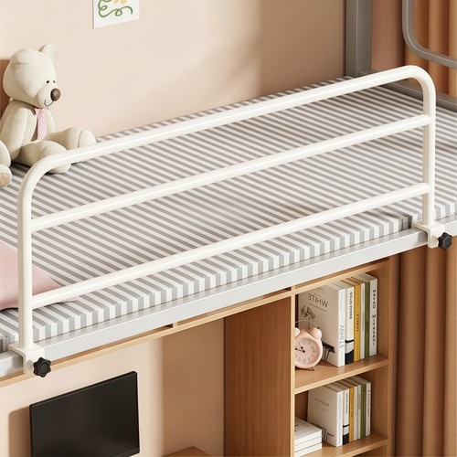 White metal bed rails - rails, no