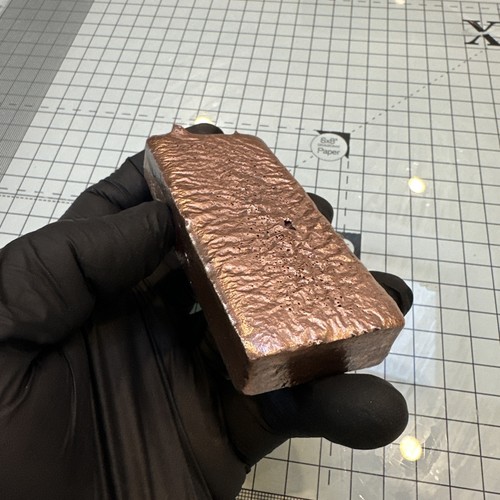 482 copper ingot made - 0.482, kg