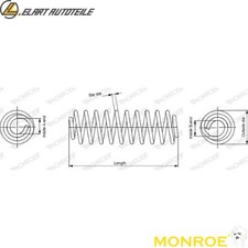 SUSPENSION SPRING SP3765 FOR CITROËN BERLINGO/PLATFORM/CHASSIS C4/GRAND/PICASSO