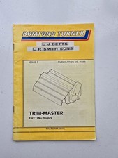 BOMFORD TRIM-MASTER HEDGECUTTER HEAD PARTS CATALOGUE