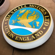 VAUXHALL MOTORS  illuminated wall sign led light box sign man cave home decor