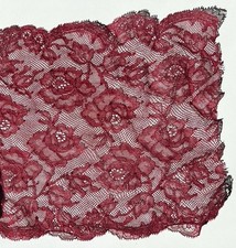 Rose Floral Burgundy Stretch