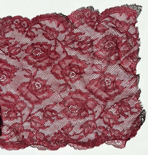 Rose floral burgundy - rose, stretch