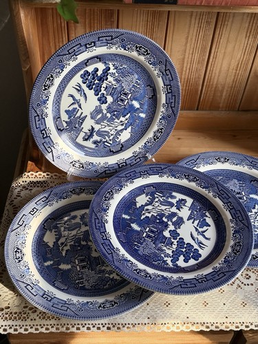 Churchill blue willow pattern - willow,