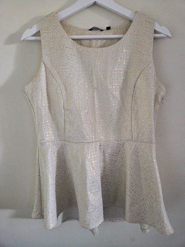 Lindex cream gold metallic