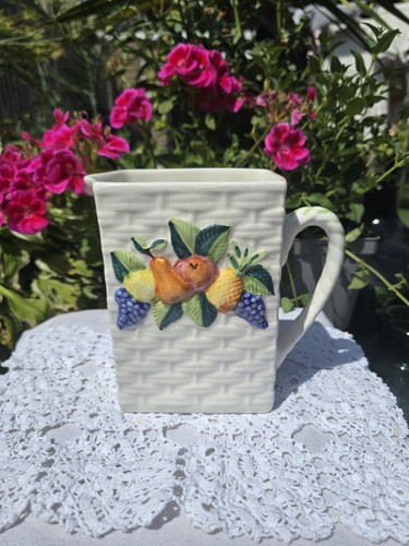 Vintage majolica style pitcher - vintage,