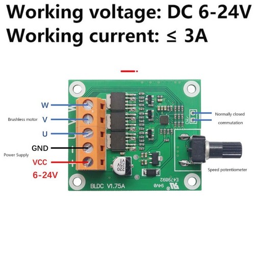 Brushless motor drive - dc,