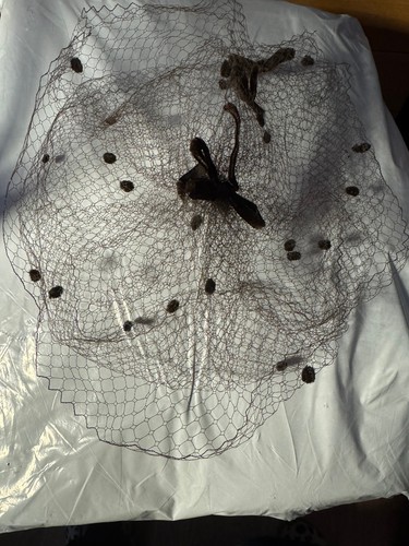 Ladies vinted brown net - ladies, 50's