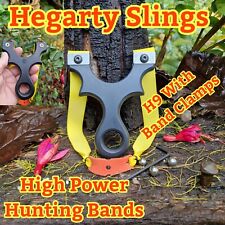 Catapult/Slingshot ,POWERFUL H9-OTT , WITH BAND CLAMPS ,HEGARTY SLINGS, HUNTING