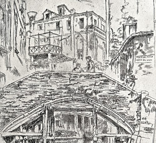 Ponte del piovan - del, print