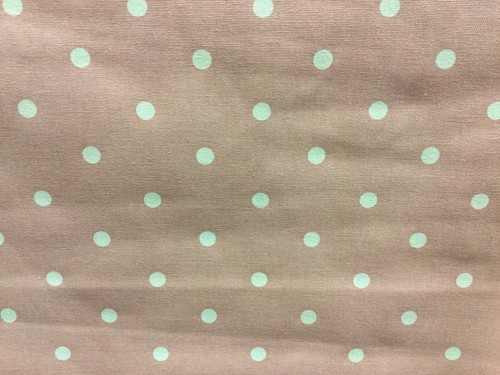 Curtain fabric dotty red green - dotty,