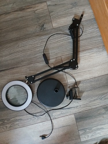 Magnifying usb led desk lamp - magnifying,