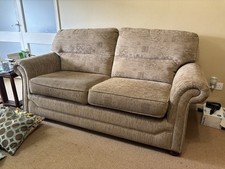 Beige Fabric Sofa 3-Seater