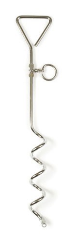 Heavy duty dog tie out - out, stake