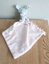 Mothercare Pink Plush Bunny Comforter Taggie Blankie Floral Dream Big Little One