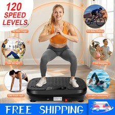 120 Levels Vibration Plate Quiet Compact Vibration Plate Exercise Machine Home