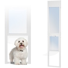 Large Dog Door for Sliding Glass Door Adjustable Height Pet Dog Cat Safe Door