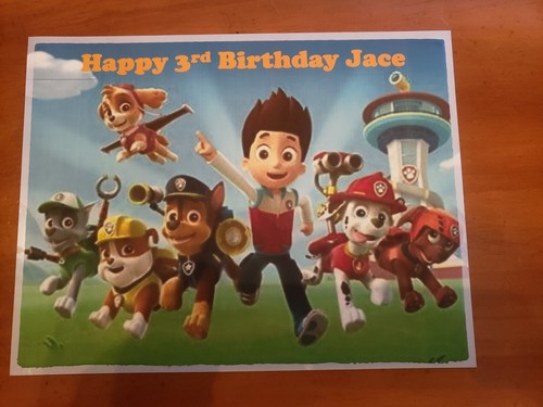 Paw patrol edible cake - edible,