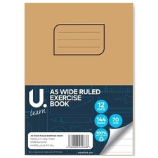 Wide ruled exercise book - ruled,