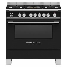 Oven Fisher & Paykel Series 9 OR90SCG6B1 90cm Wide Dual Fuel Range Cooker with 