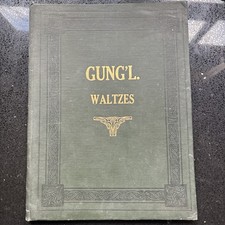 Antique Piano Sheet Music Book