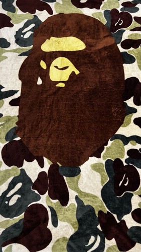 Bathing ape bape camo throw - a,