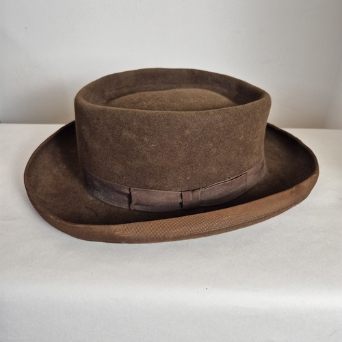 Vintage men brown - men's, felt