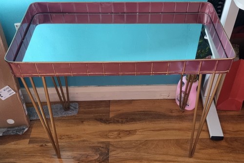 Mirror top side table - side,