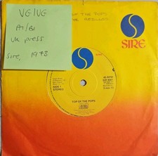 Rezillos Top Of The Pops Vinyl