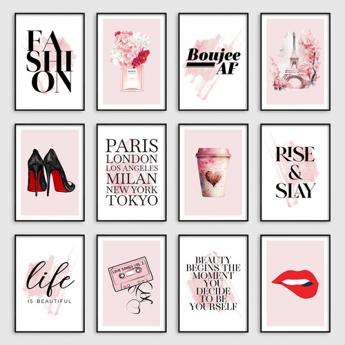 Fashion quote posters - fashion, pink