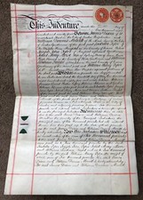 1894 Indenture on Vellum