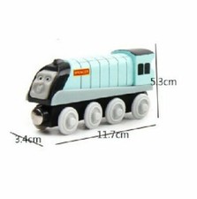 Wooden Train Tank Engine Tender Wooden Magnetic Railway Train Track Toys Thomas