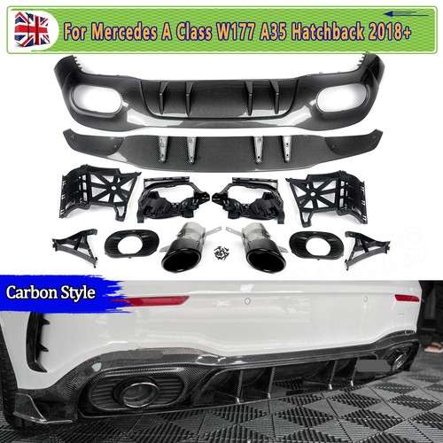 Rear bumper diffuser tailpipe - rear,