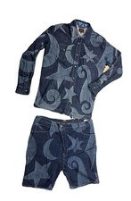 Men’s Vivienne Westwood X Lee “Moon And Stars” Matching Shirt And Shirts. XL&38