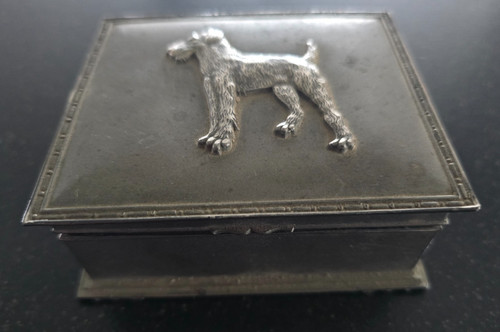 Vintage metal trinket box - vintage,