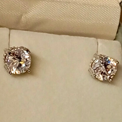Stirling silver jeweled - silver,