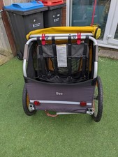 Burley Bee Bike Double Child Trailer in Yellow/Black