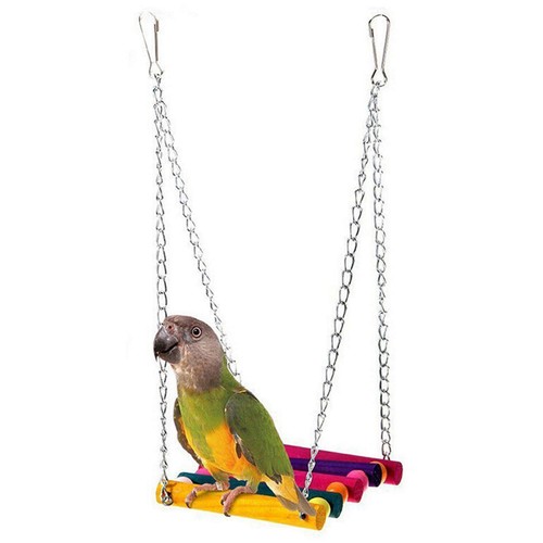Bird toys wood swing - toys,