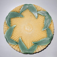 Vintage Solian Ware Sweetcorn Majolica Plate, 9⅜" / 24cm Dia.