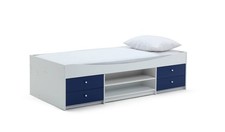 Malibu Storage Cabin Bed Blue & White Kids Childrens Bedroom Furniture