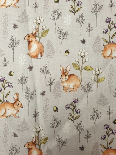 Rabbit fabric end roll - rabbit,
