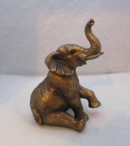 Resin bronze effect sitting - resin,