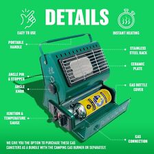 NEW PORTABLE GAS HEATER OUTDOOR CAMPING FISHING HIKING FESTIVALS HEAT BUTANE GAS