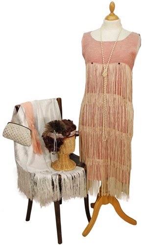 1920s fringe flapper dress - 1920s,